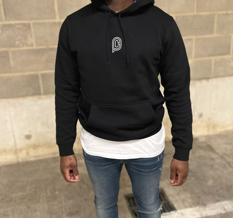 C EMBLEM Hoodie - Black