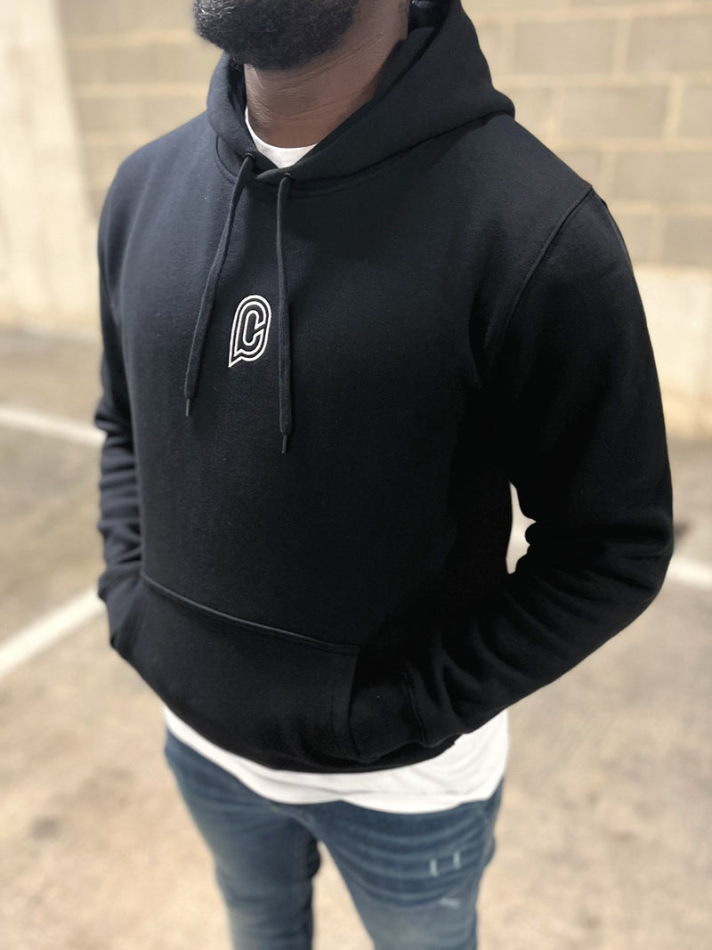 C EMBLEM Hoodie - Black